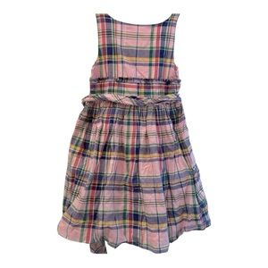 Ralph Lauren pink plaid preppy sleeveless girls 3T sundress
